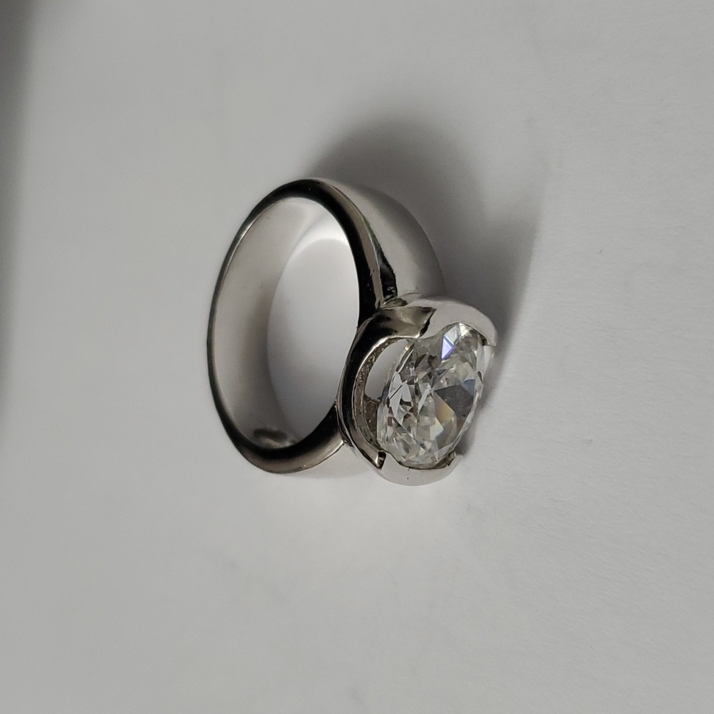 2 Cttw Sterling Silver 925 Solitaire Ring - Picture 4 of 10